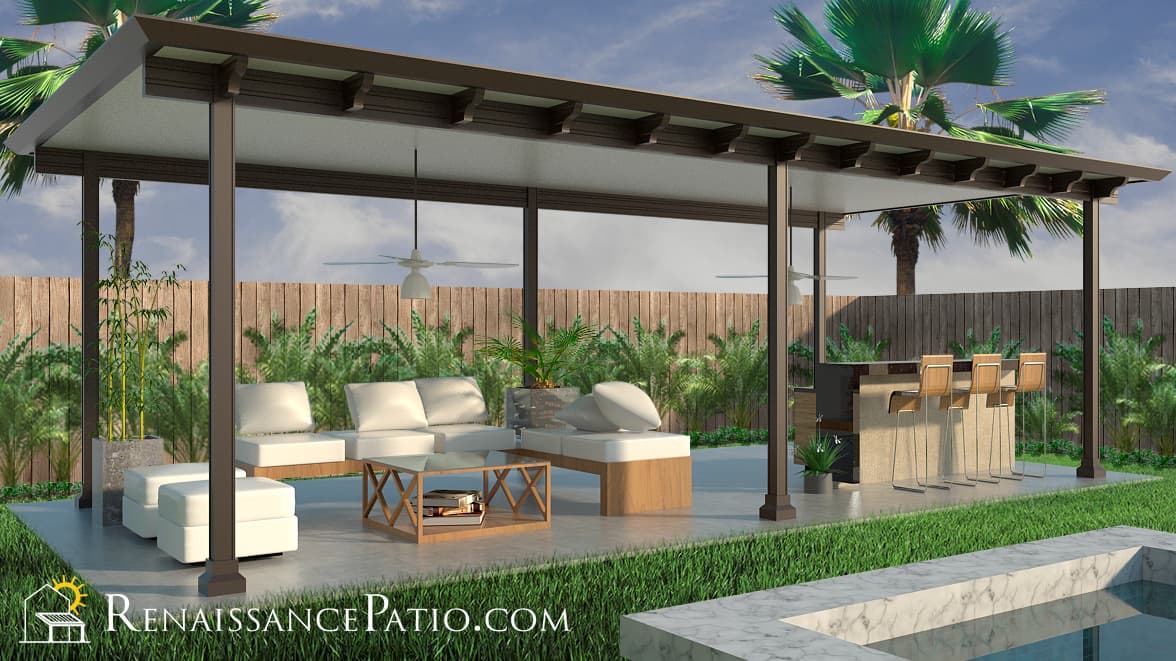 Freestanding backyard gazebo in Jacksonville
