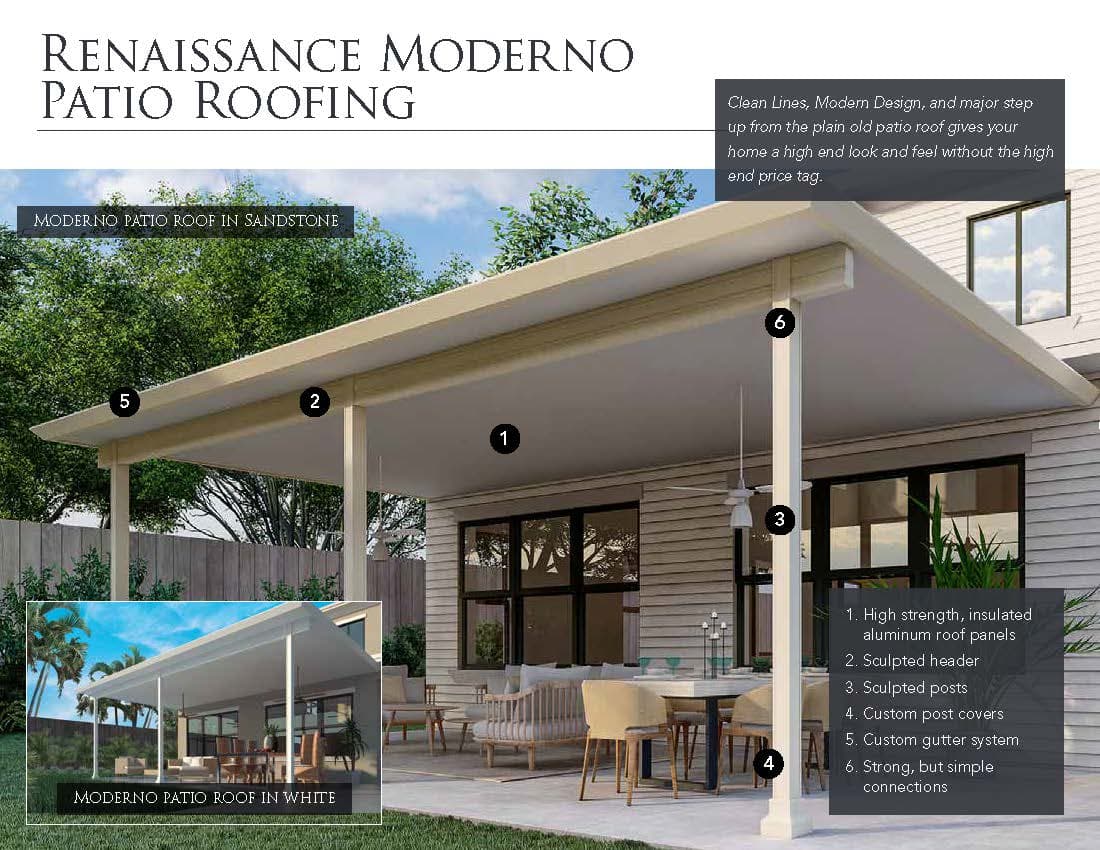 Hurricane-rated aluminum patio cover in Jacksonville, FL